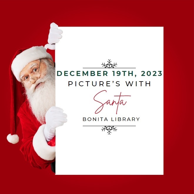 image of flyer for Santa pictures 