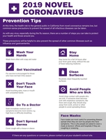 Coronavirus Prevention Tips