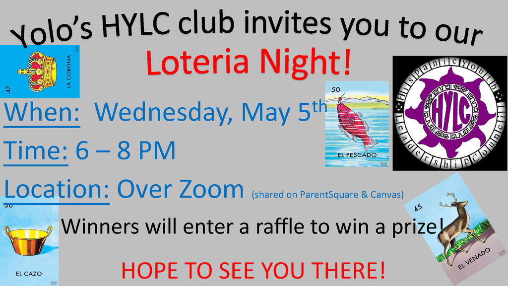 Loteria Night May 5th