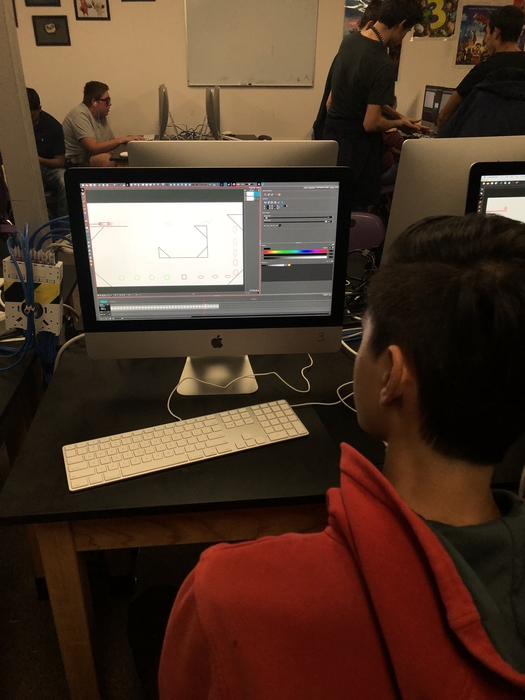 In Mr. Loo’s Animation course, students are creating their own simple animations.