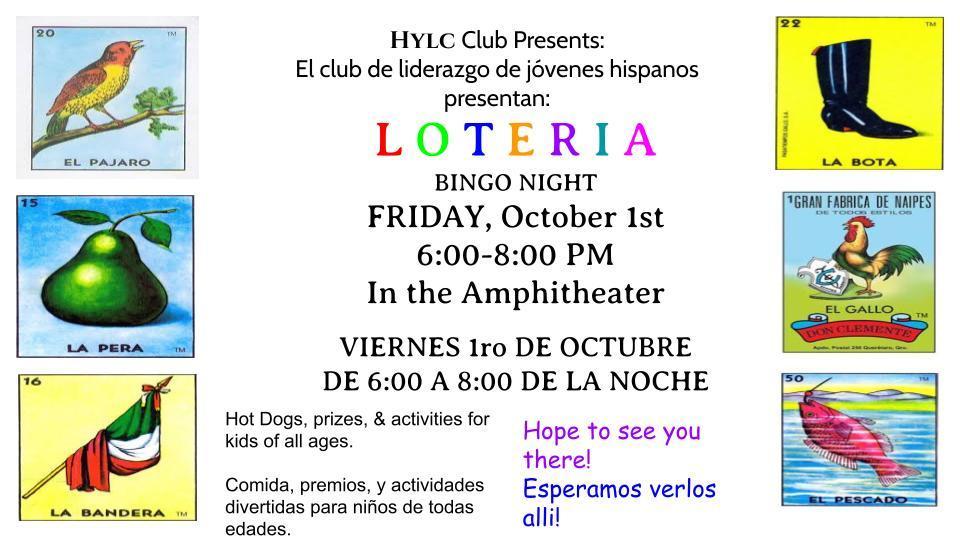 HYLC Loteria Night Flyer