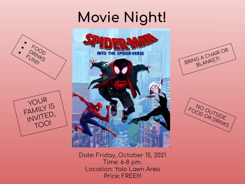 Spider-Man Movie Night Flyer