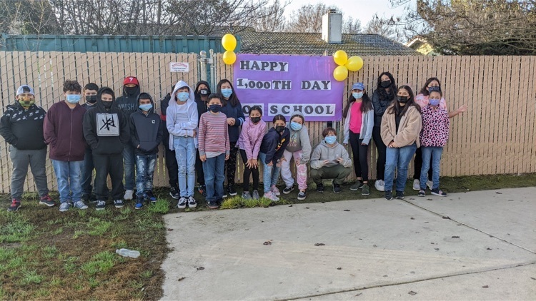 100th day of this school year but the 1,000th school day for our 5th graders !