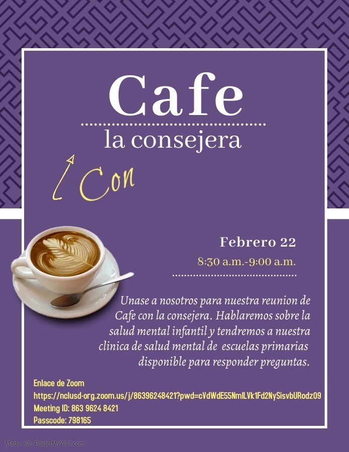 image of coffee flyer Spanish