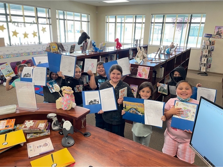 First grade showing off AR