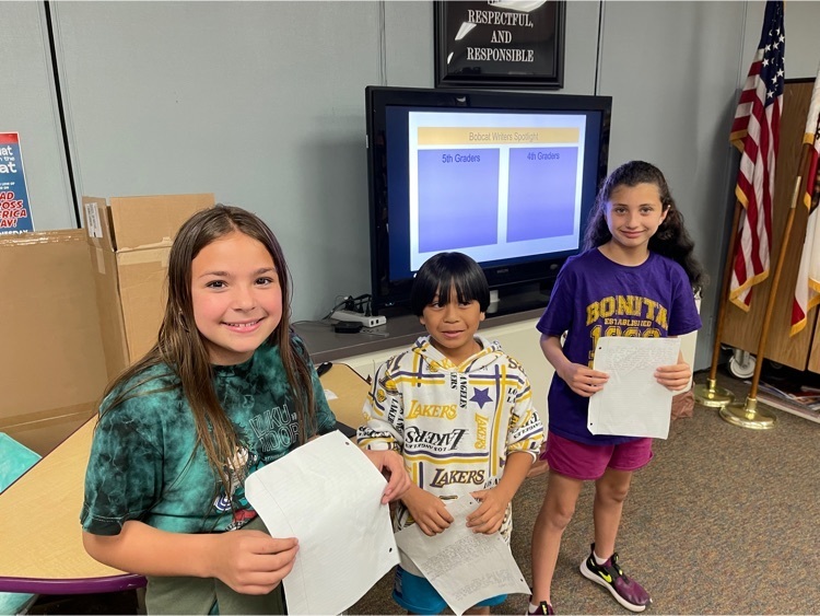 Image of 5th grade writers 