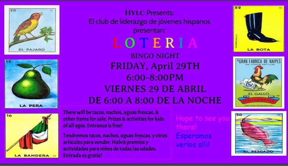 Loteria Night flyer