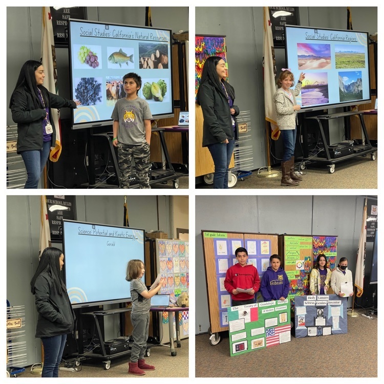 image of 4th graders presenting 