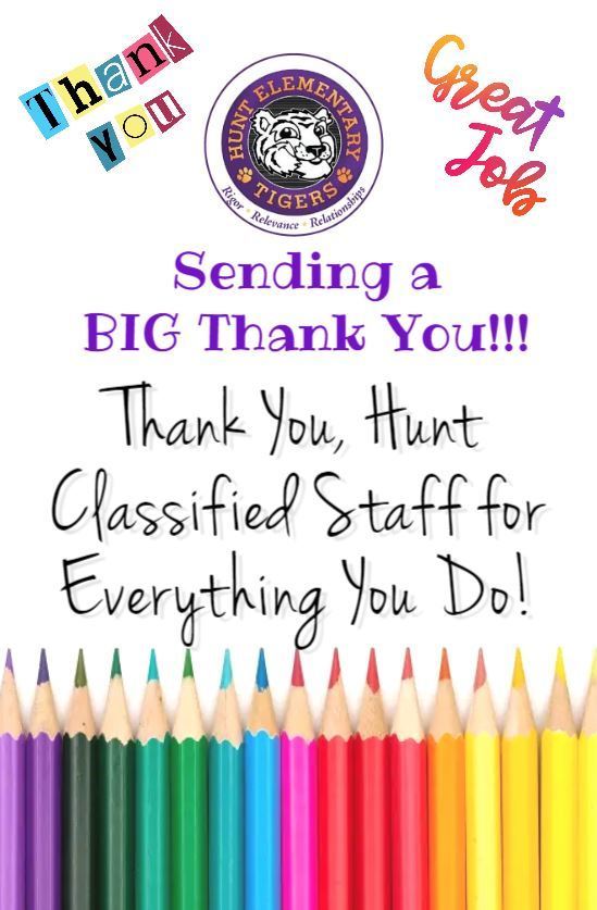 Thank you Hunt Classifed Staff