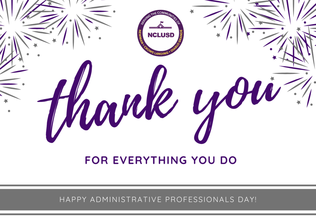Thank You Administrative Professionals