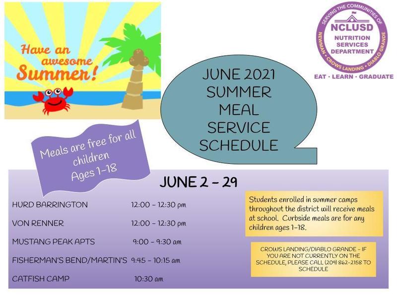 Summer Meal Program Flyer-info on post