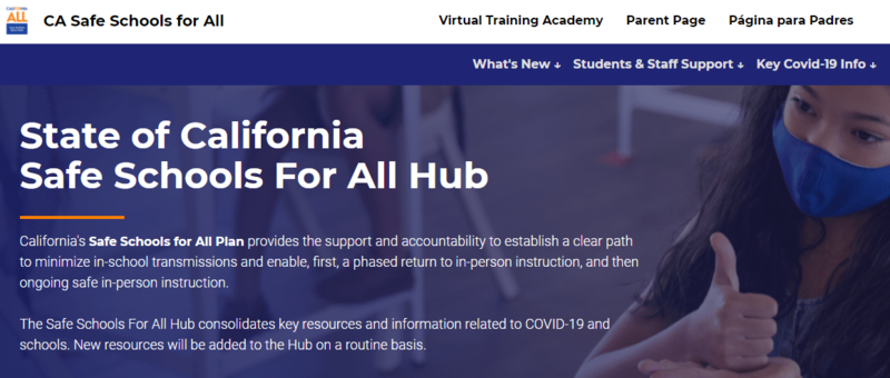 Link to CA Safe Schools for All Hub