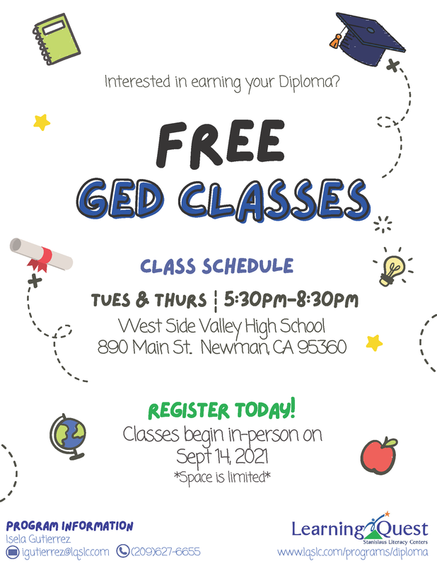 Link to Free GED Classes Flyer