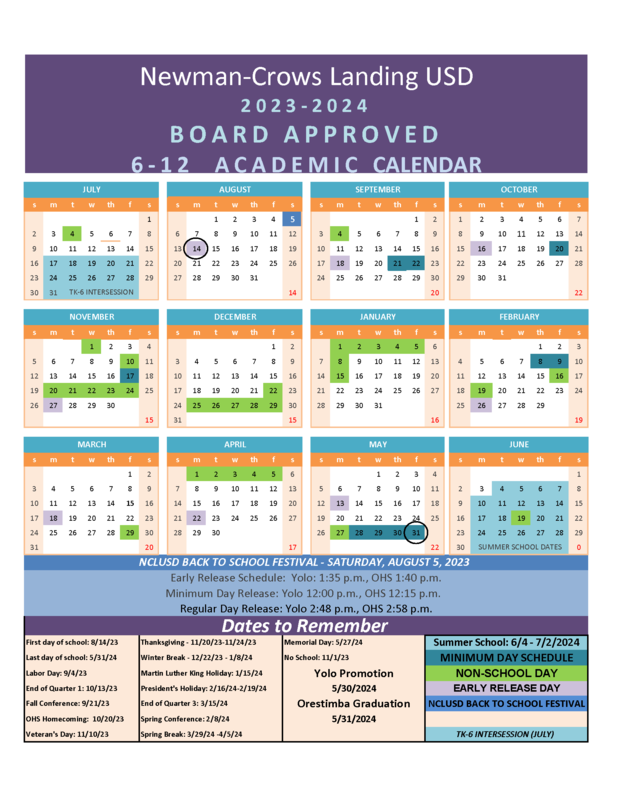 23-24 6-12 Academic Calendar - link to PDF