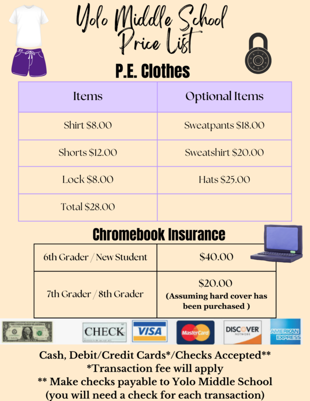 PE & Chromebook Price List